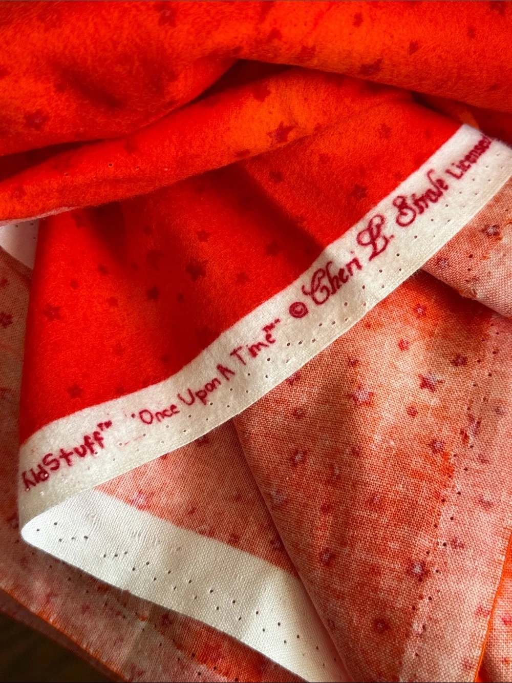 Orange Cotton Flannel Fabric 5 Yards South Sea Imports